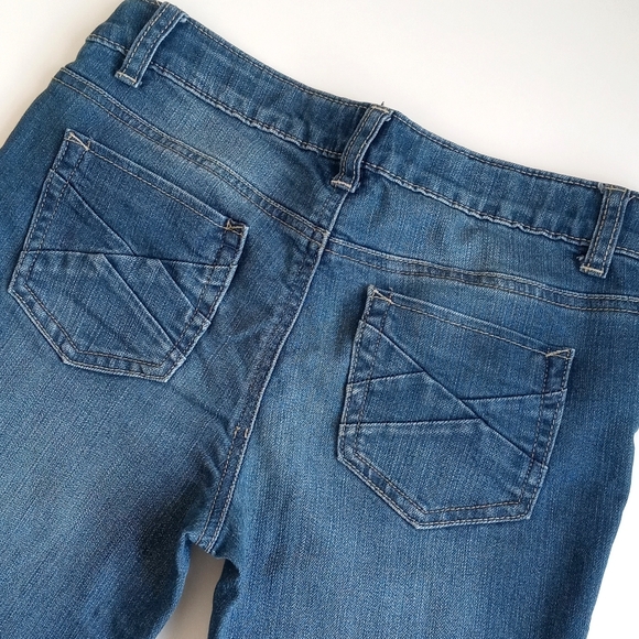 Great Flare Leg Boot Cut Low Rise Jeans Vanilla Star Size 12 (Juniors) - Picture 9 of 12